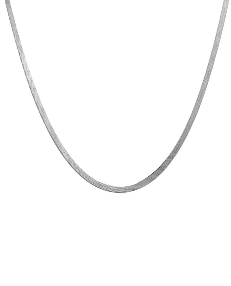 Collar Plateado delgado